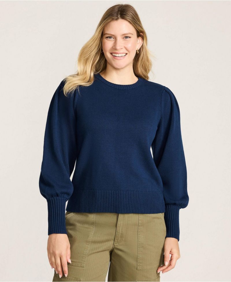 Women's Drifter Puff Sleeve Crew Neck Sweater