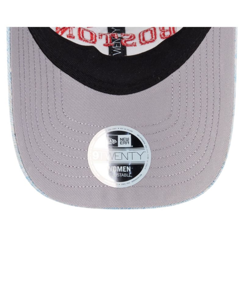 Women's Light Blue Boston Red Sox Daisy All Over 9TWENTY Adjustable Hat