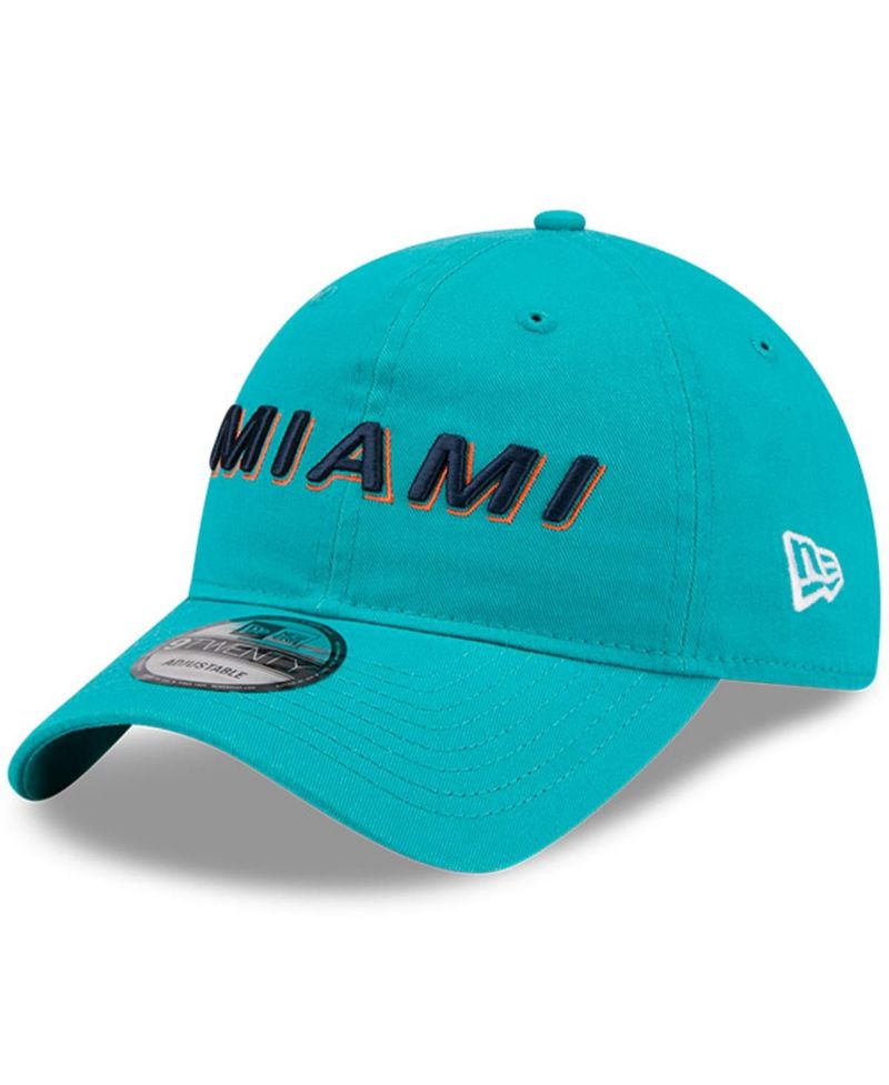 Men's Aqua Miami Dolphins 2025 Rivalries Collection Team 9TWENTY Adjustable Hat