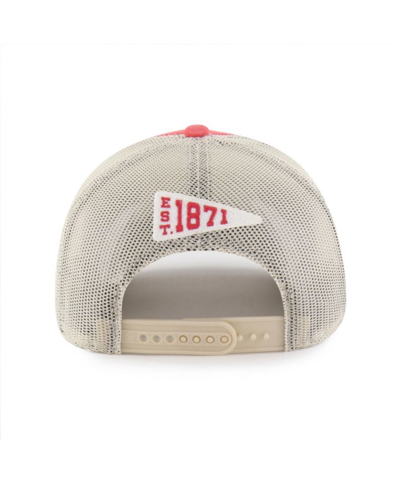 Men's and Women's Red Arkansas Razorbacks Egremont Well-Worn Adjustable Trucker Hat