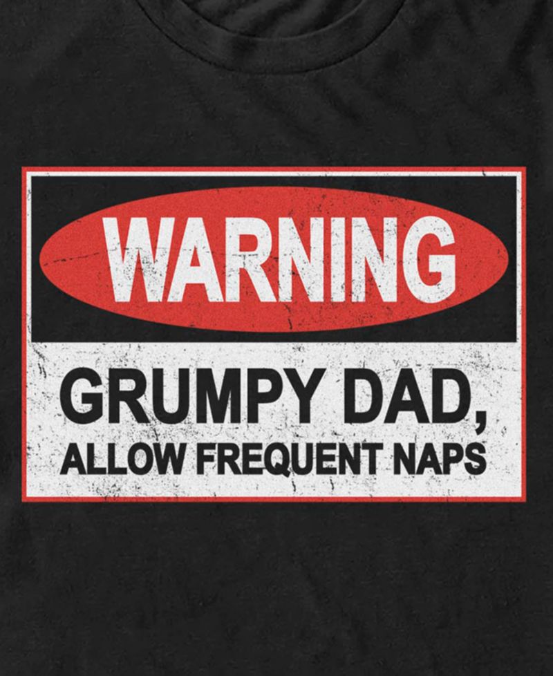 Men's Warning Grumpy Dad Short-Sleeve T-Shirt