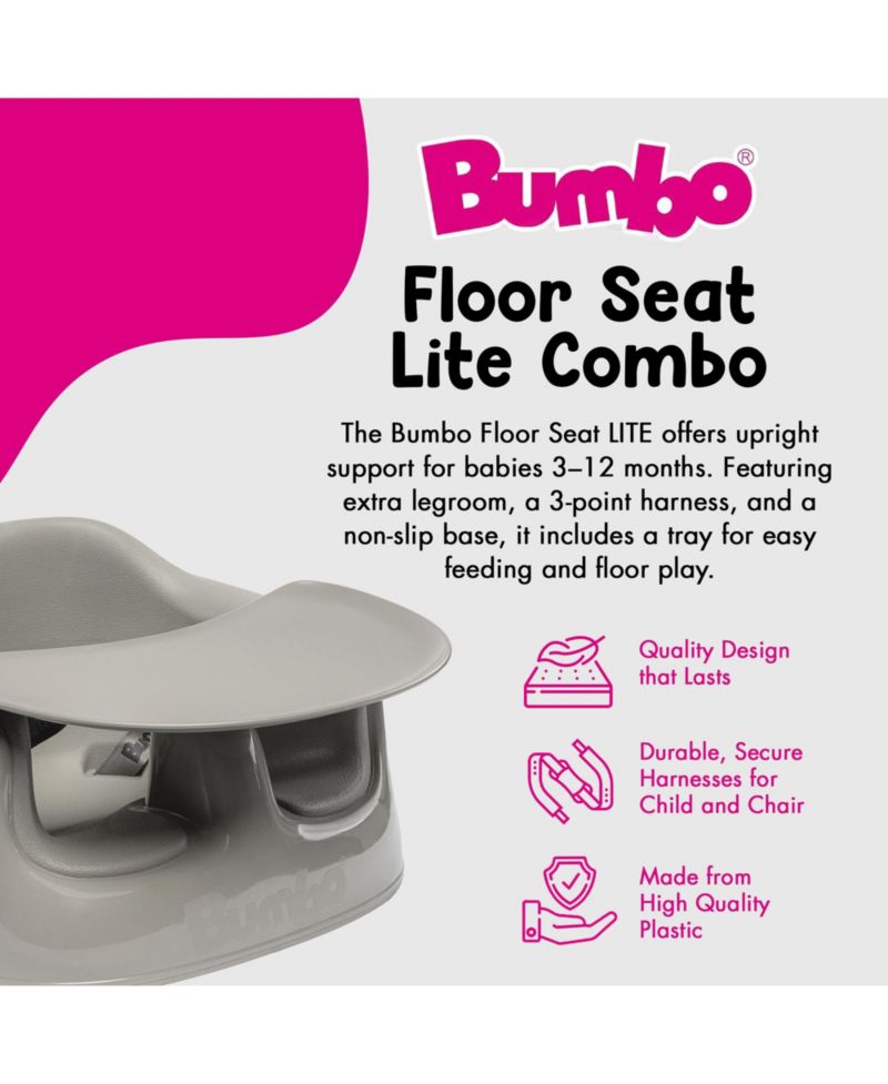 Ages 3-12 Months Floor Seat Lite Portable Baby Chair with Removable Tray