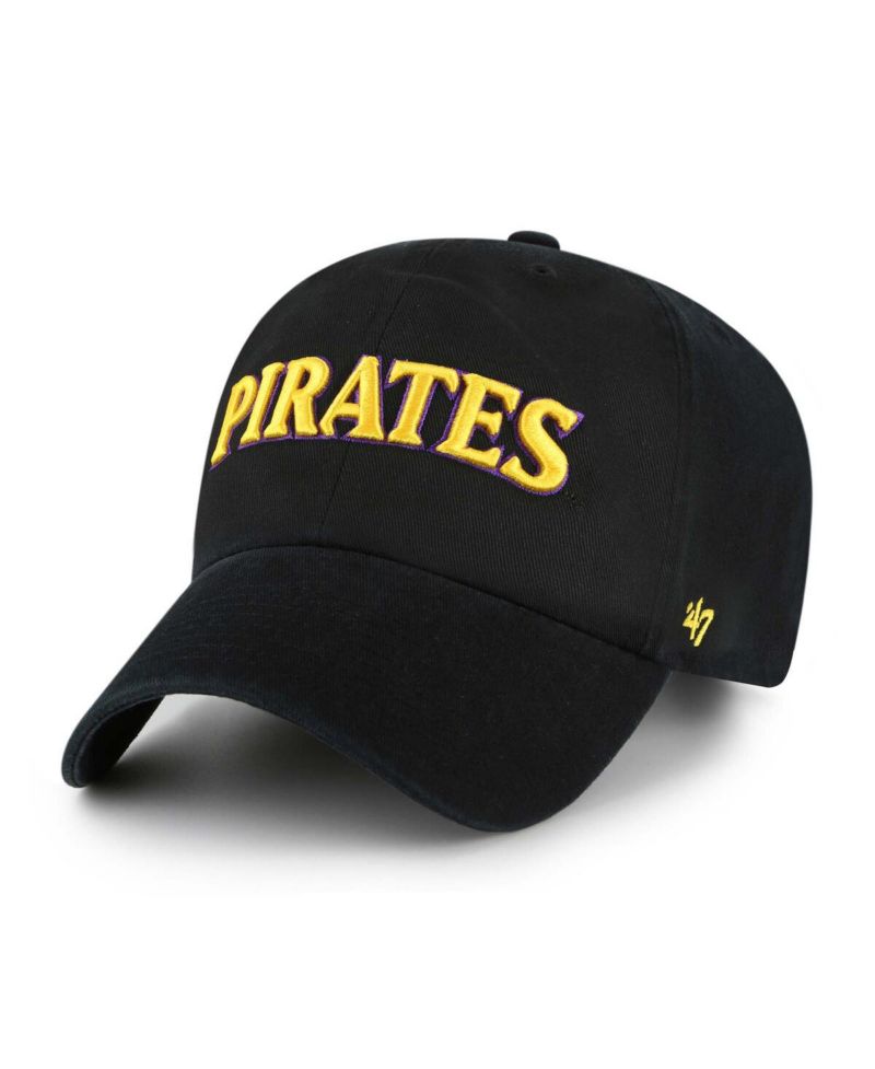 Men's Black ECU Pirates Clean Up Adjustable Hat