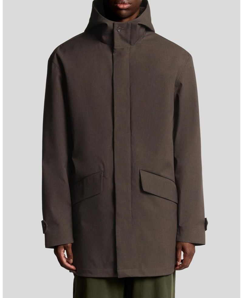 Men's Long Sleeve Hooded Military Parka Jacket