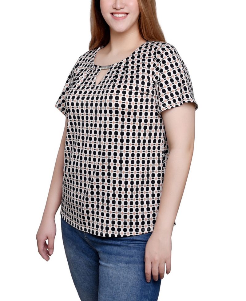 Short Sleeve Top with Hardware