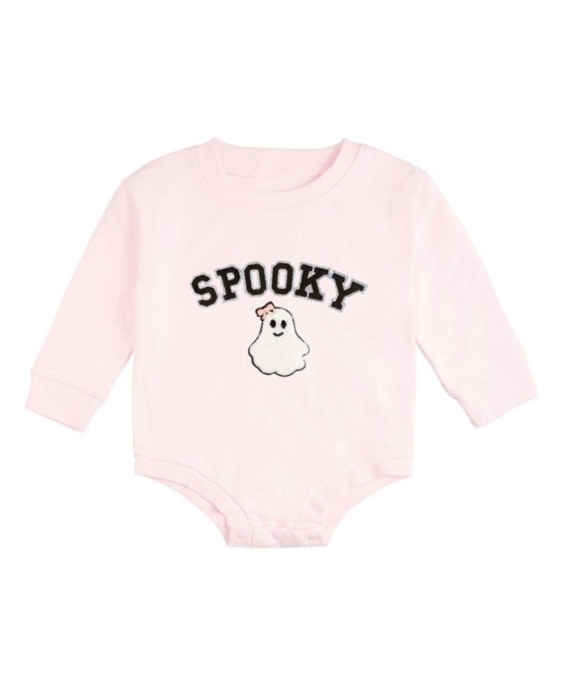 Toddler Girls' 2T-5T Spooky Patch Halloween Tagless Bubble Romper