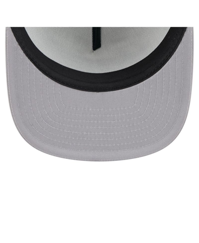 Men's White/Gray New York Yankees Retro Script Trucker 9FIFTY Snapback Hat