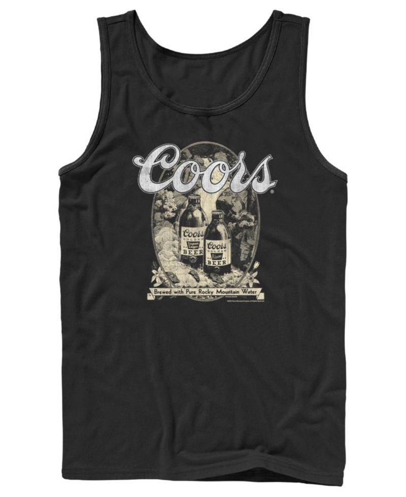 Men's Coors Original Beer Vintage Bottle Graphic Tank Top