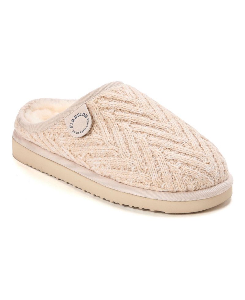 Women's Greta Genuine Shearling Knit Clog Slipper