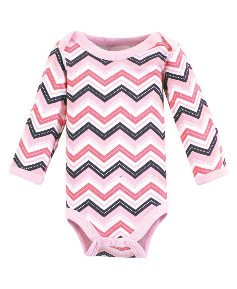 Baby Girls Preemie Long Sleeve Bodysuits 3pk - Foxy