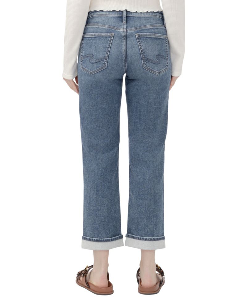 Women's Chelsea Straight Low-Rise Straight-Leg Jeans