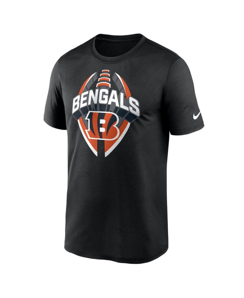 Men's Black Cincinnati Bengals Big & Tall Primetime Legend Icon Performance T-Shirt