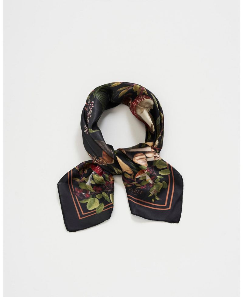 Women's Orla Mushroom Small Square Scarf