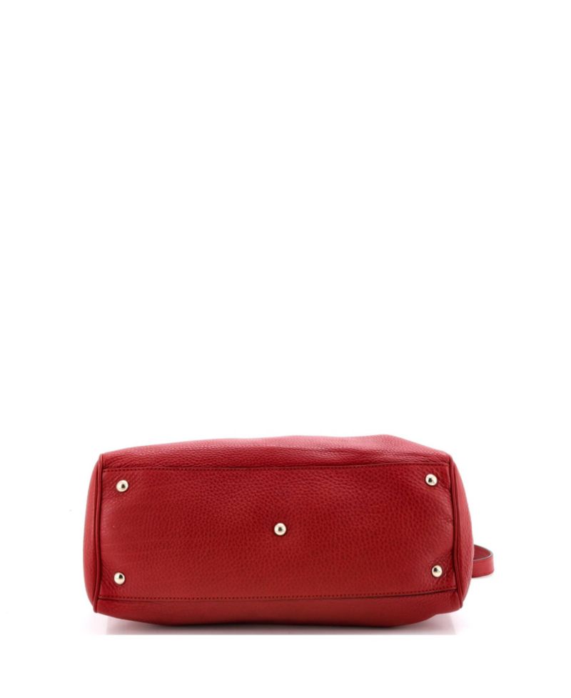 Medium Bamboo Shopper Tote Leather