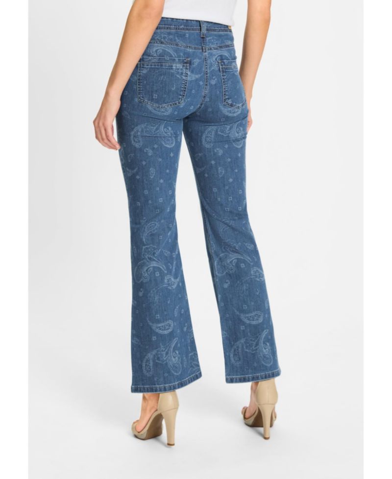 Women's Mona Fit Paisley Motif Jean