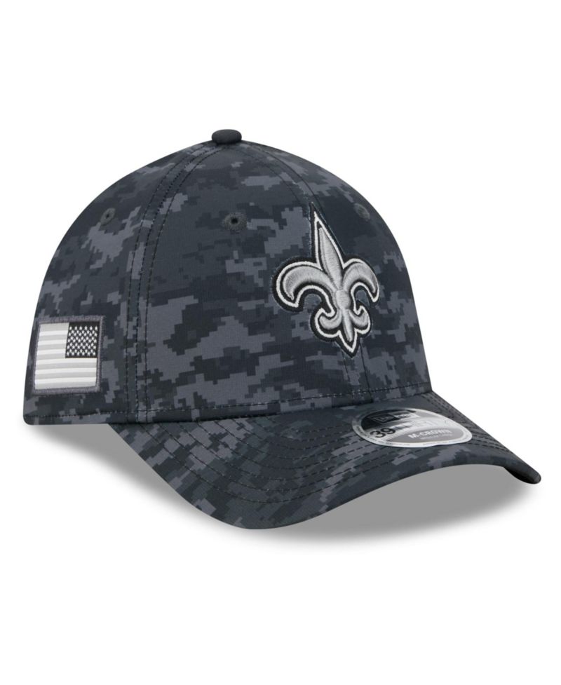 Men's Black New Orleans Saints 2026 Salute to Service 39THIRTY Flex Hat