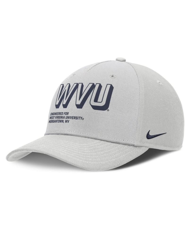 Men's Gray West Virginia Mountaineers 2025 Sideline Dust Pinched Rise Adjustable Hat