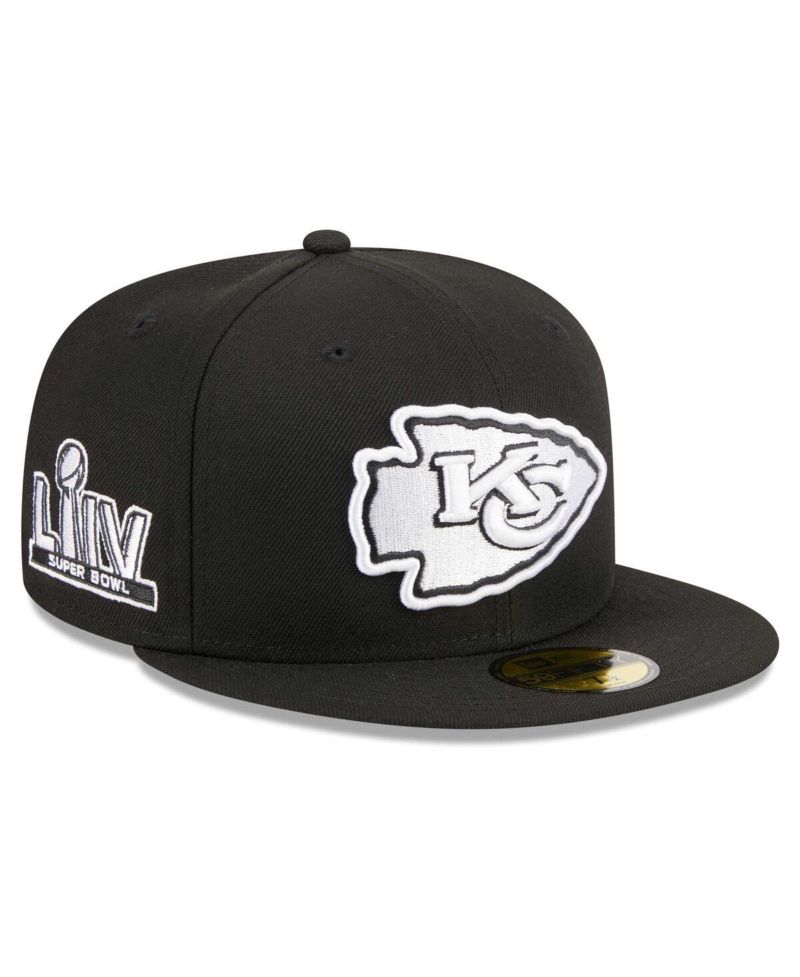 Men's Black Kansas City Chiefs Main Patch 59FIFTY Fitted Hat