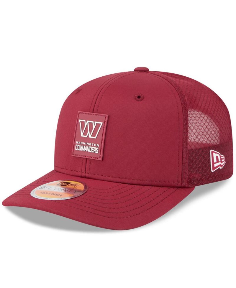 Men's Burgundy Washington Commanders 2025 Sideline 9SEVENTY Trucker Adjustable Hat