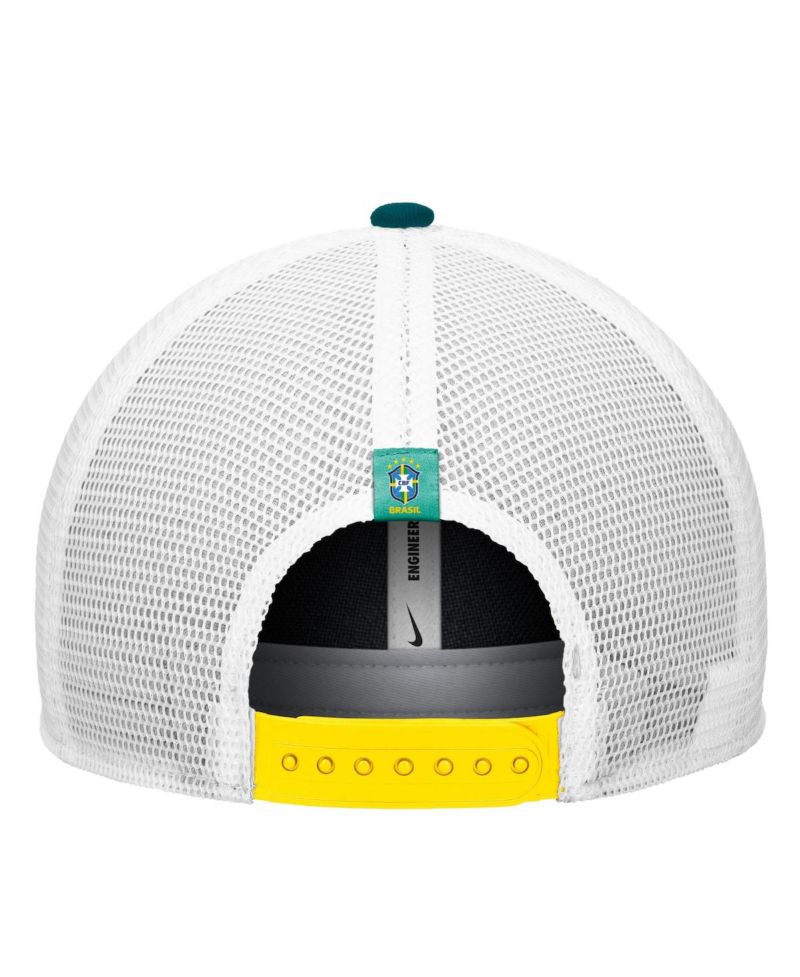 Men's Green Brazil National Team Rise Rope Trucker A-Frame Adjustable Hat