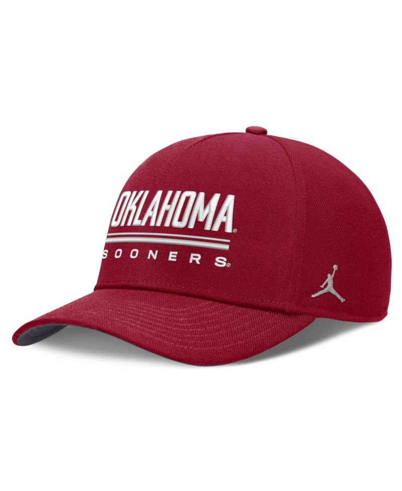Men's Crimson Oklahoma Sooners 2026 Sideline Dri-FIT Rise Adjustable Hat