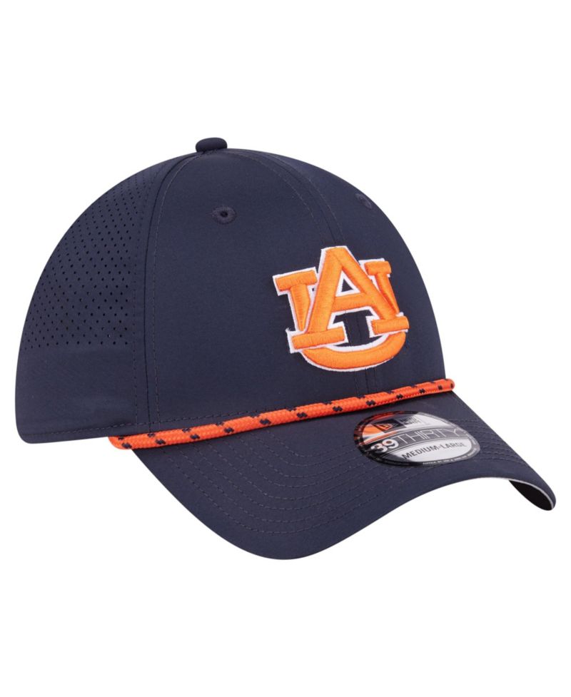 Men's Navy Auburn Tigers Rope 39THIRTY Flex Hat
