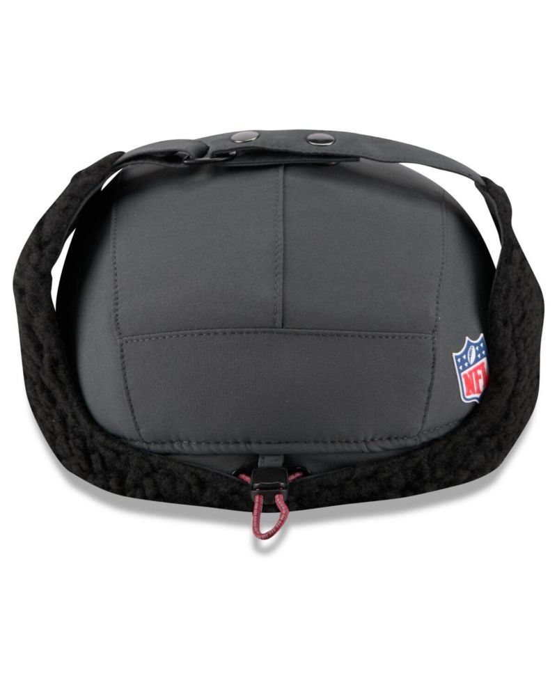 Men's Charcoal Washington Commanders 2025 Sideline Cold Weather Runner Dog Ear Adjustable Hat