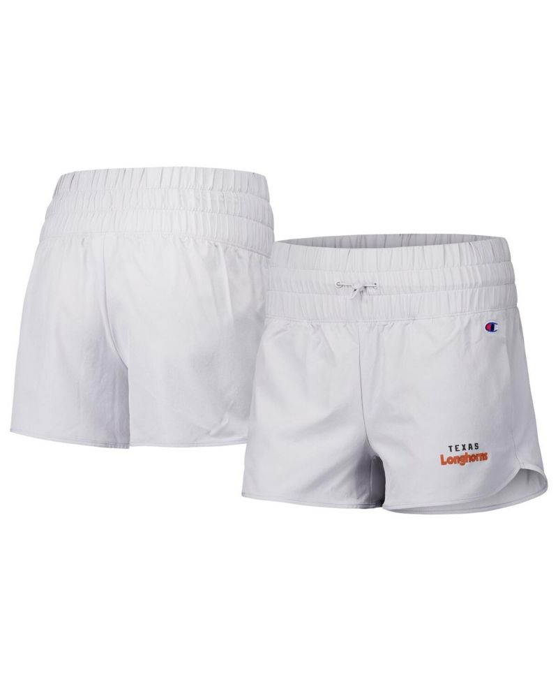 Women's Silver Texas Longhorns Tailgate Her Woven Shorts