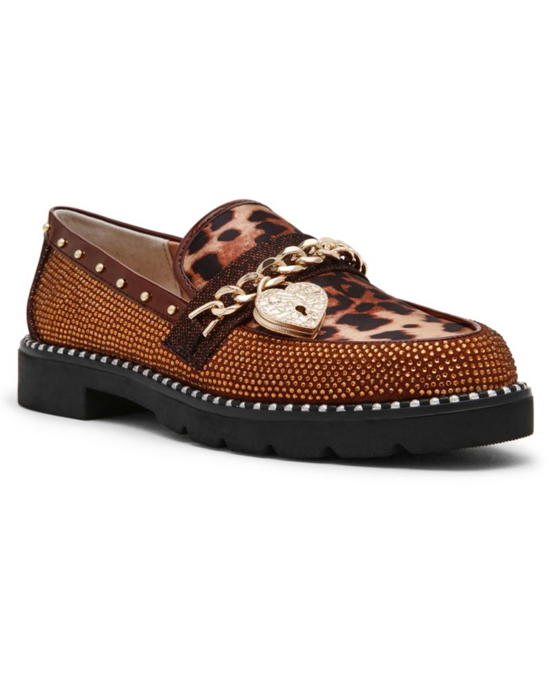 Women's Alfie Embellished Platform Round-Toe Loafers