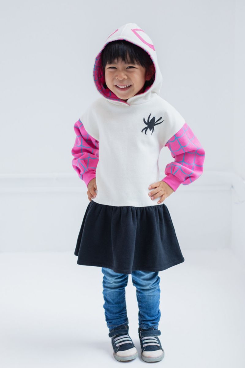 Girls Spider-Gwen Ghost Spider Fleece Skater Dress to
