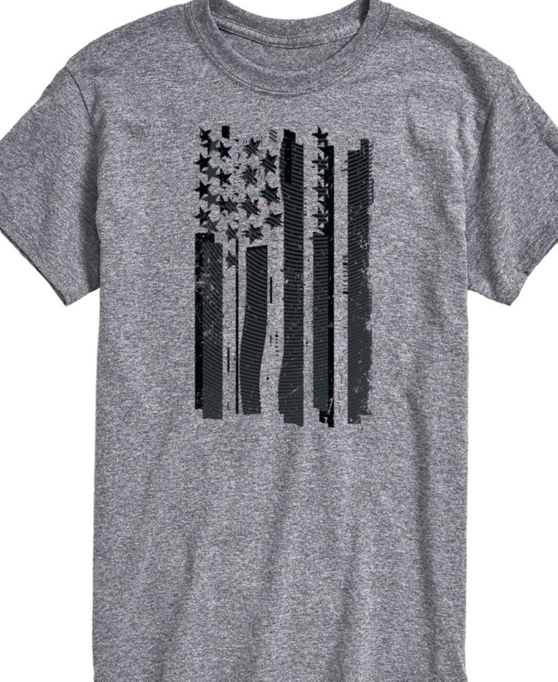 Men's Glitch American Flag Short Sleeve T-Shirt
