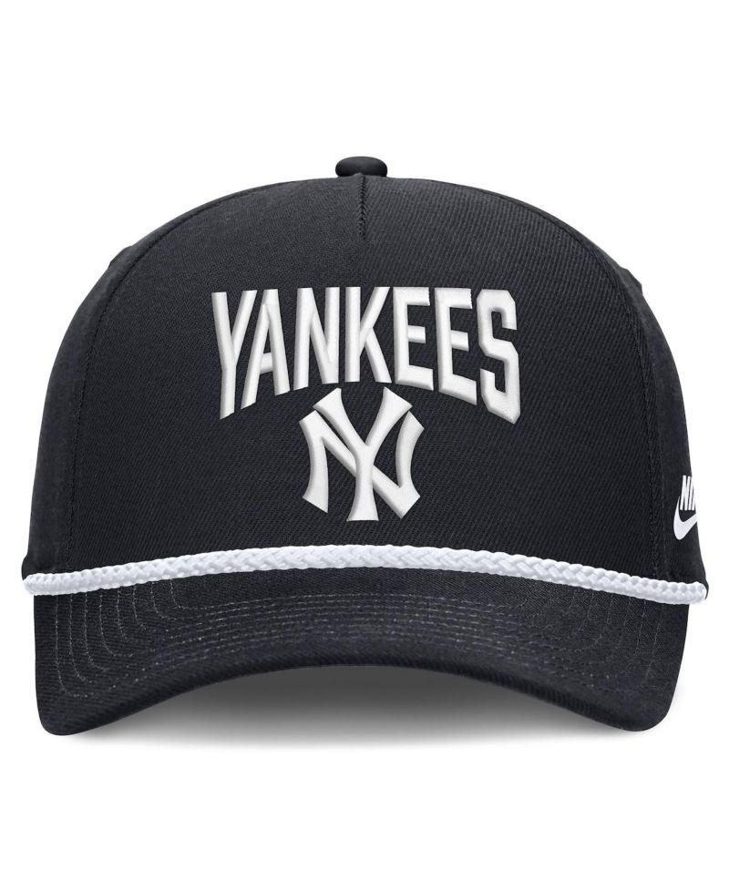 Men's Navy New York Yankees Cooperstown Rise Adjustable Hat