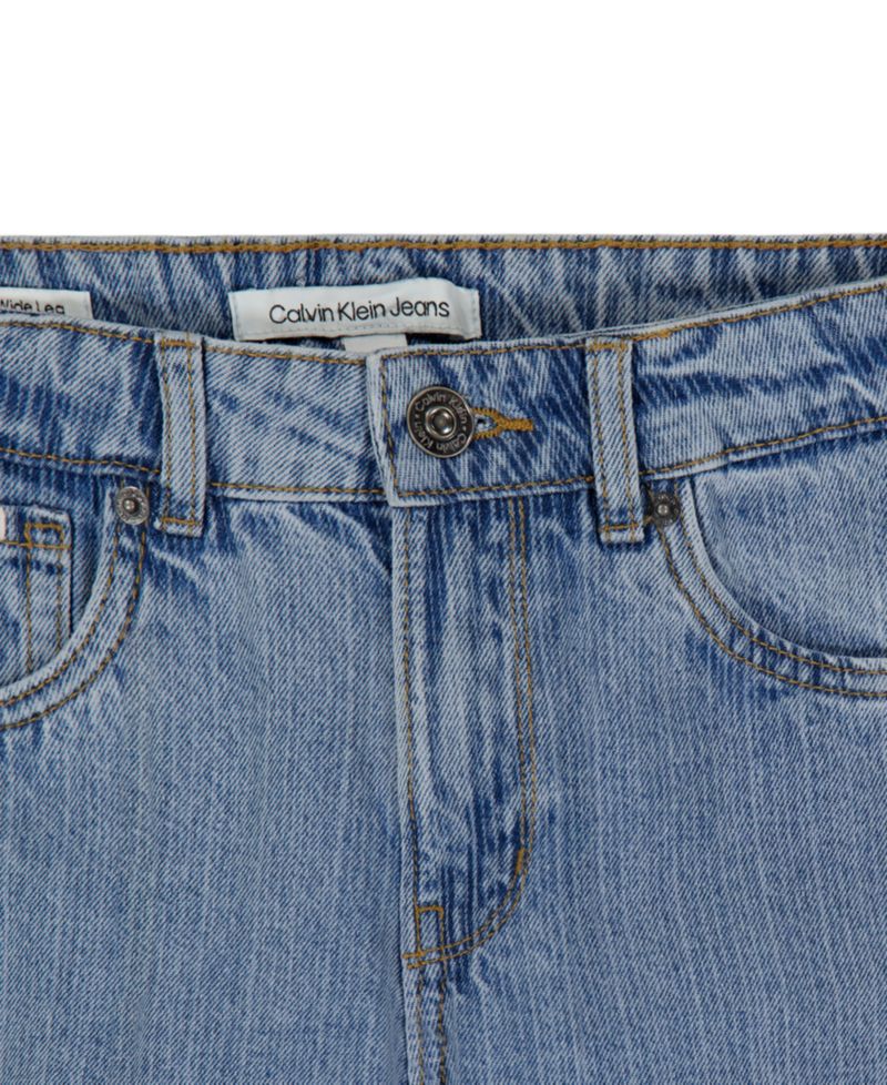 Girls' 7-16 Wide-Leg Denim Jeans