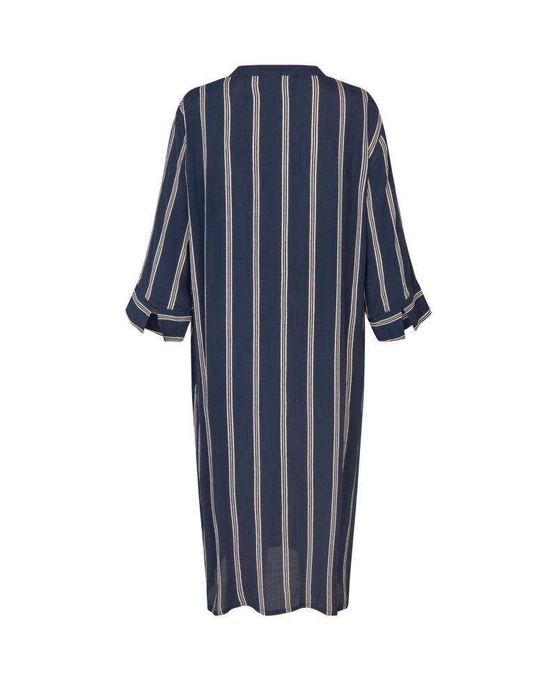 Women's Striped Midi Dress