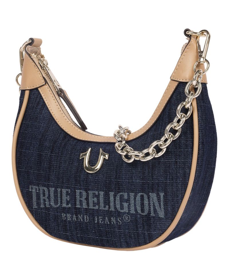 Multi-Strap Denim Shoulder Bag