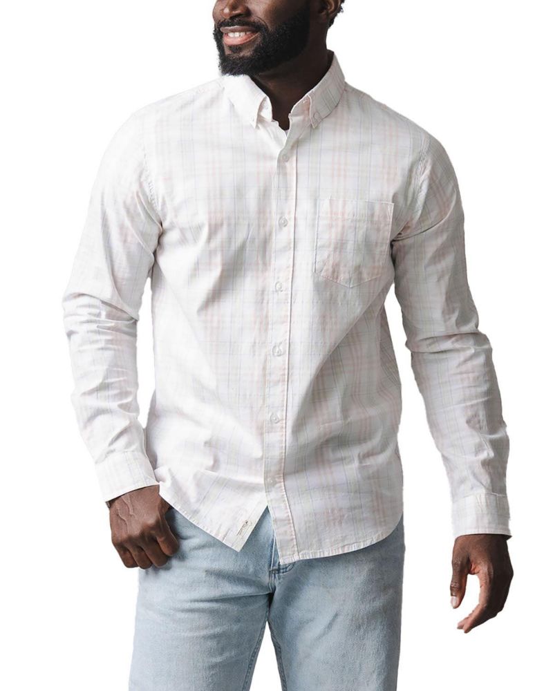 Men's Organic Stretch Poplin Button Down Shirt