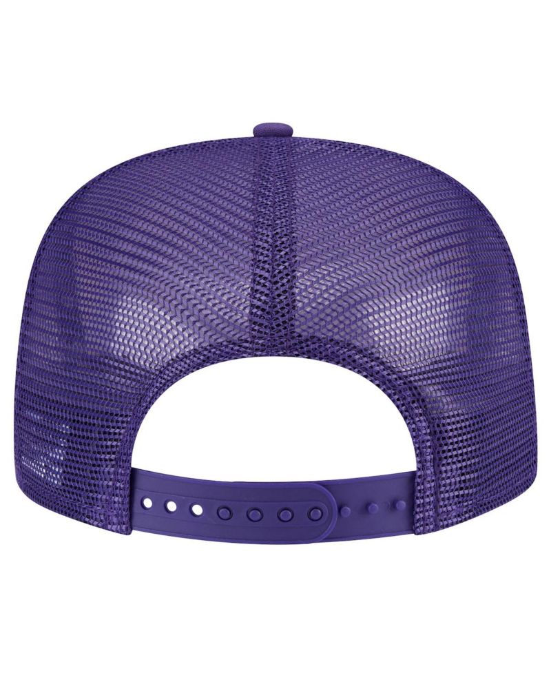 Men's Purple Phoenix Suns Seeing Diamonds A-Frame Trucker 9FIFTY Snapback Hat