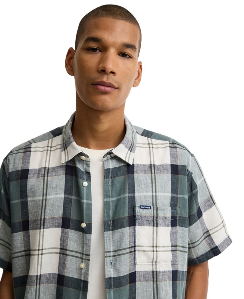 Men's Croft Tartan Regular-Fit Short-Sleeve Shirt