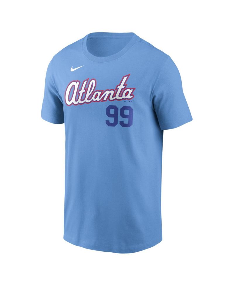 Men's Spencer Strider Powder Blue Atlanta Braves 2026 City Connect Name & Number T-Shirt