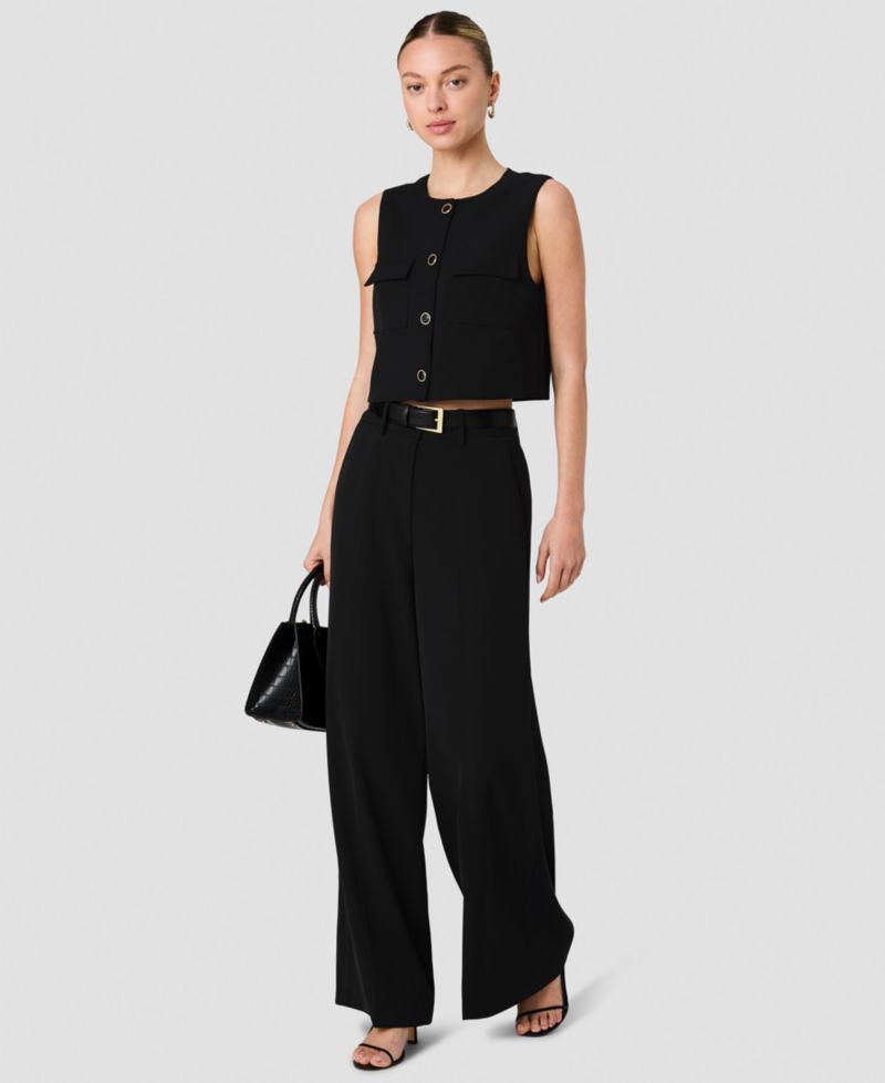 Women's Harry Suiting Sleeveless Button-Front Top