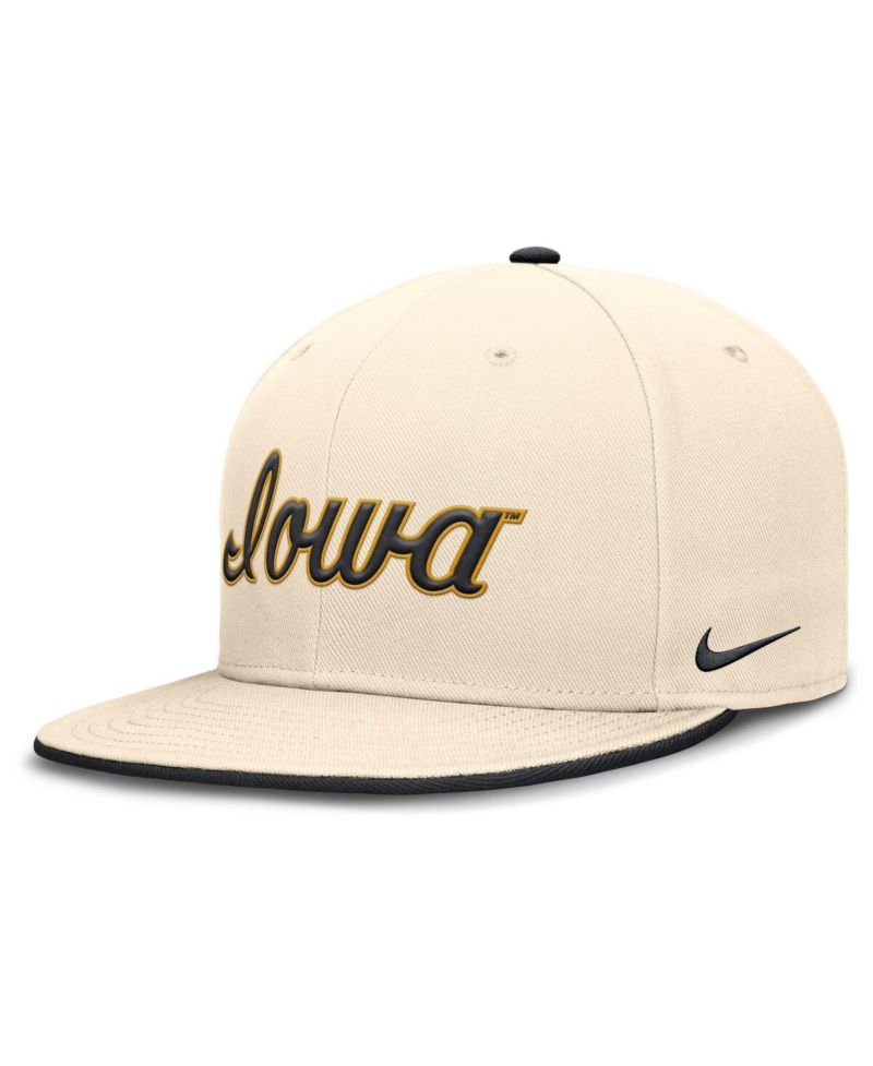 Men's Natural Iowa Hawkeyes Primetime True Performance Fitted Hat