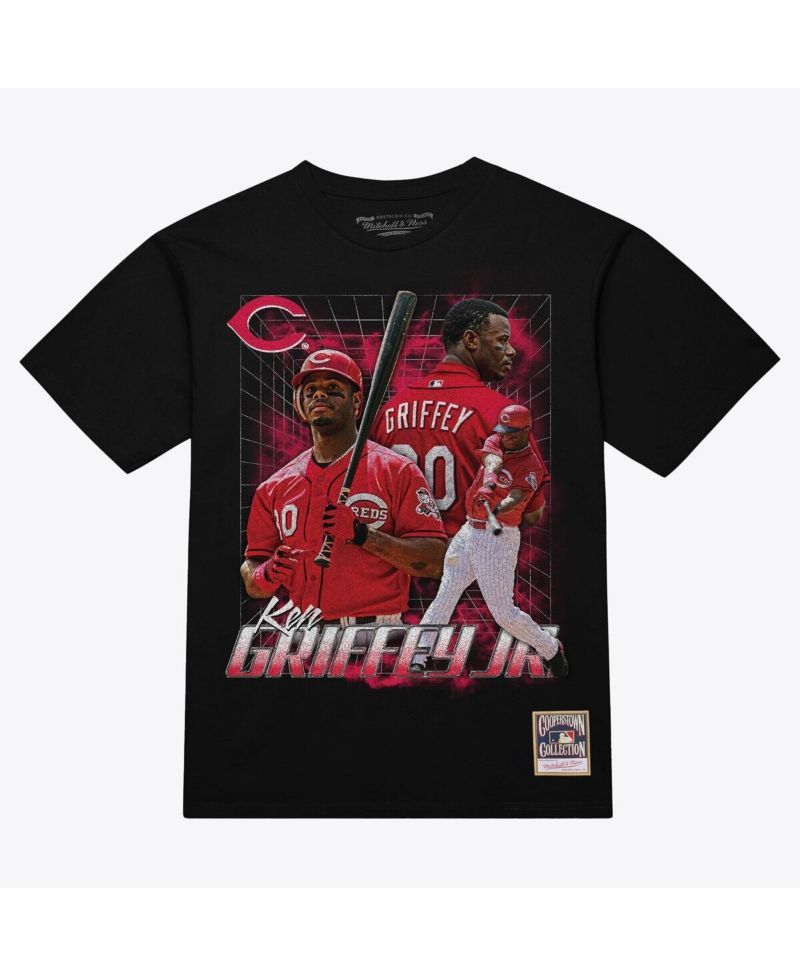 Men's Ken Griffey Jr. Black Cincinnati Reds Legendary Collage Player T-Shirt