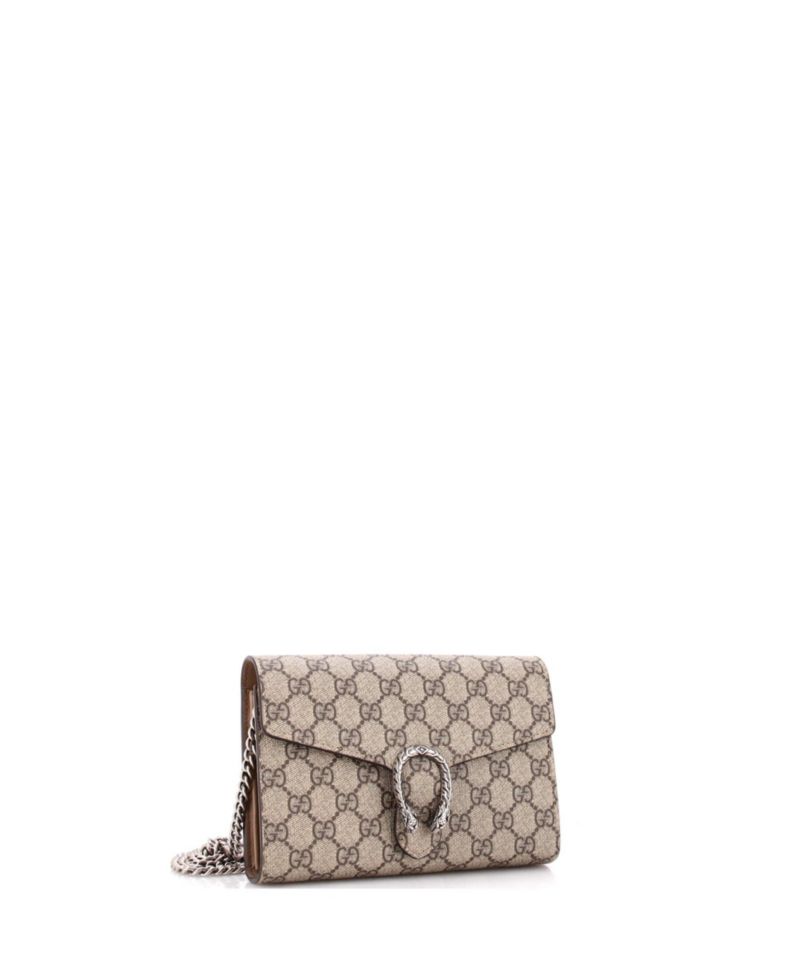 Small Dionysus Chain Wallet GG Coated Canvas
