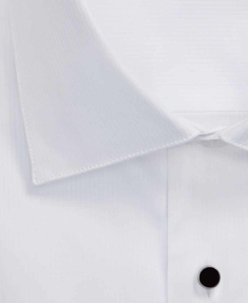 Men's CK Occasion Spread Collar French Cuff Stretch Dress Shirt