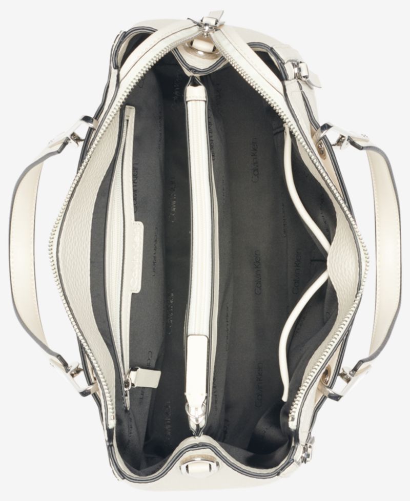 Garnet Triple Compartment Top Zipper Satchel