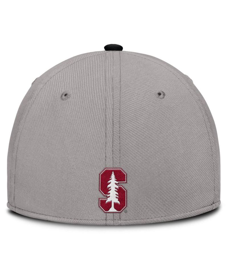 Men's Gray Stanford Cardinal Rise Prep Performance Flex Hat