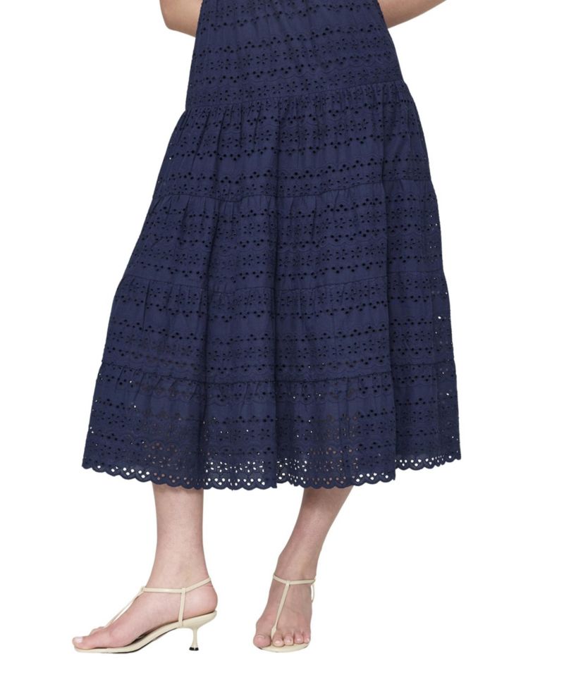 Women's Jemma Tiered Scoop Neck Short-Sleeve Midi Dress