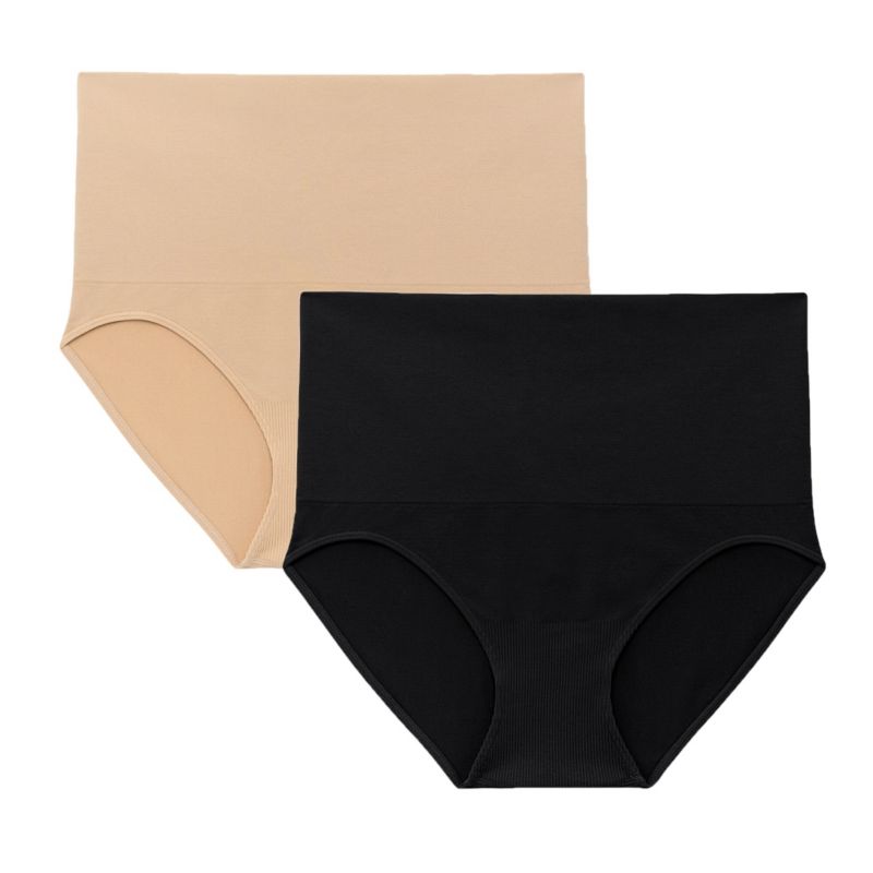 Maternity Seamless Postpartum Shaper Panty with Belly Support, 2-Pack