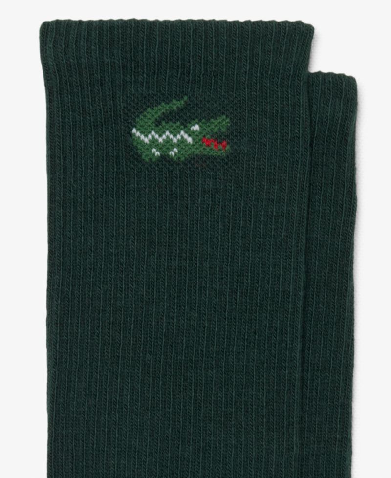 Men's Ribbed Cotton-Blend Crew Socks, 6-Pack