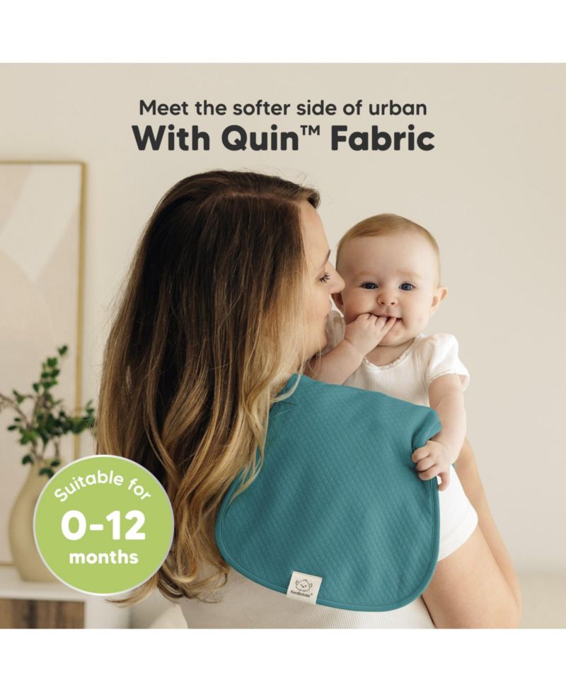 5pk Quin Baby Burp Cloths for Boys, Girls, Large Absorbent Cotton Burping Cloths for Babies, Newborns